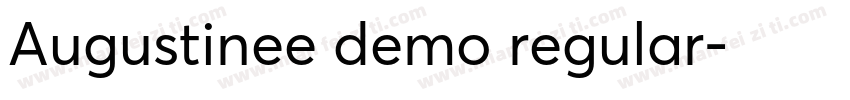 Augustinee demo regular字体转换